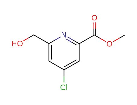 Molecular Structure of 109880-43-5 (METHYL 4-CHLORO-6-(HYDROXYMETHYL)PICOLINATE)