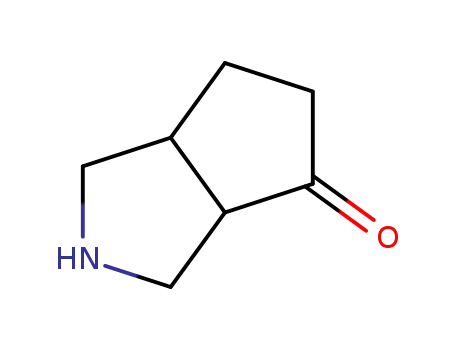 Molecular Structure of 130658-11-6 (Cyclopenta[c]pyrrol-4(1H)-one, hexahydro-, cis- (9CI))