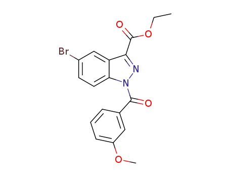 5-bromo-1-(3-methoxybenzoyl)-1H-indazole-3-carboxylic acid ethyl ester