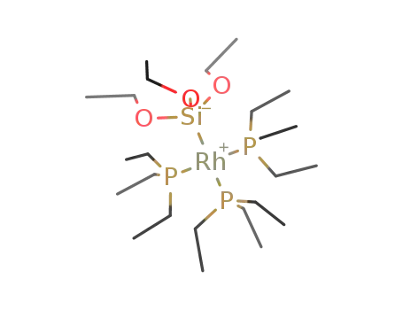 Molecular Structure of 1446417-30-6 ([Rh{Si(OEt)<sub>3</sub>}(PEt<sub>3</sub>)<sub>3</sub>])