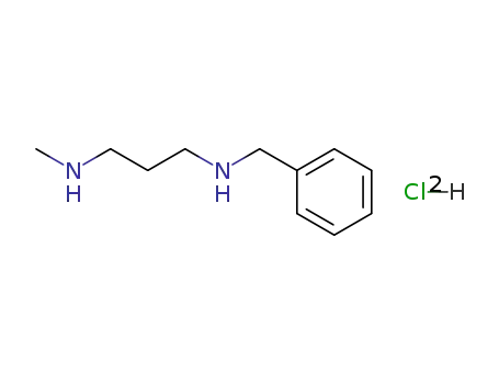 Molecular Structure of 87639-88-1 (1,3-Propanediamine, N-methyl-N'-(phenylmethyl)-, dihydrochloride)