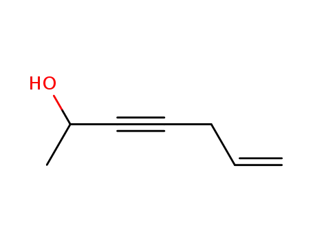 Molecular Structure of 81027-92-1 (6-Hepten-3-yn-2-ol)