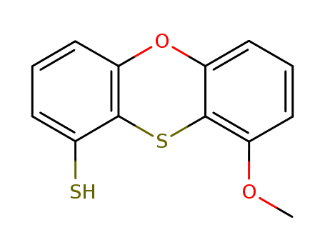 Molecular Structure of 120546-93-2 (1-Phenoxathiinthiol, 9-methoxy-)