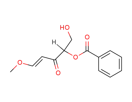 Molecular Structure of 89890-54-0 (1-Penten-3-one, 4-(benzoyloxy)-5-hydroxy-1-methoxy-)