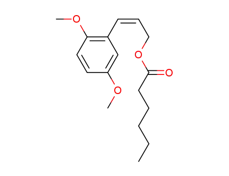 Molecular Structure of 1578259-08-1 ((Z)-3-(2,5-dimethoxyphenyl)allyl hexanoate)