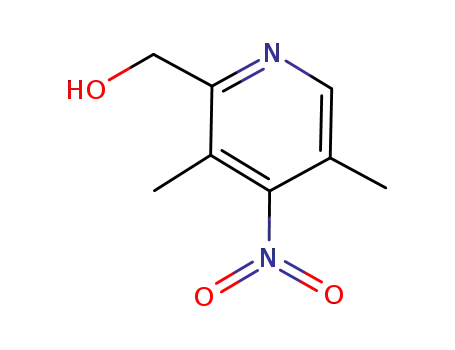 Molecular Structure of 149082-03-1 (3,5-Dimethyl-2-hydroxymethyl-4-nitropyridine)