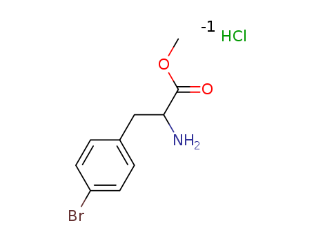 99359-32-7,METHYL 4-BROMO-L-PHENYLALANINATE HYDROCHLORIDE,Alanine,3-(p-bromophenyl)-, methyl ester, hydrochloride, L- (6CI); L-Phenylalanine,4-bromo-, methyl ester, hydrochloride (9CI); L-4-Bromophenylalanine methylester hydrochloride