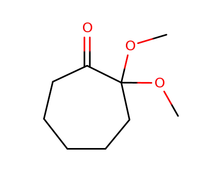Molecular Structure of 89874-31-7 (Cycloheptanone, 2,2-dimethoxy-)