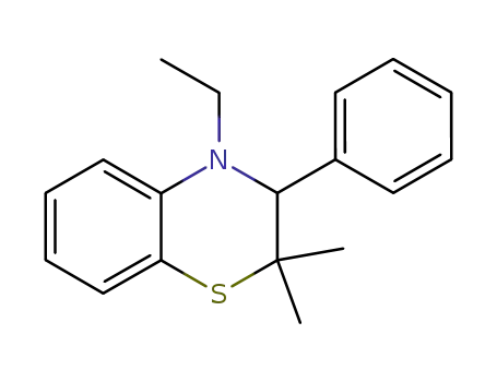 Molecular Structure of 56553-67-4 (2H-1,4-Benzothiazine, 4-ethyl-3,4-dihydro-2,2-dimethyl-3-phenyl-)