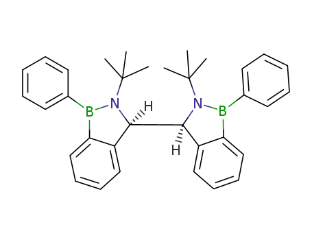 Molecular Structure of 1613019-97-8 ((3R,3'S)-bis(1-Ph-2-tBu-1H-2,1-benzazaborole))