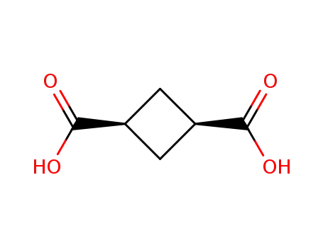 Molecular Structure of 2398-16-5 (cyclobutane-1,3-dicarboxylic acid)
