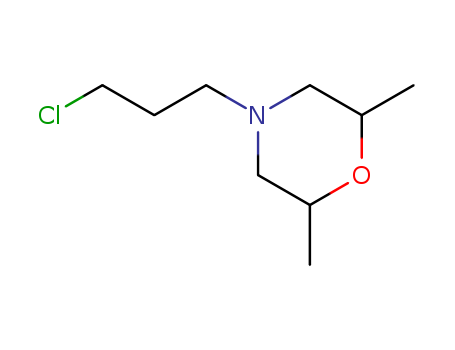 Molecular Structure of 123015-71-4 (Morpholine, 4-(3-chloropropyl)-2,6-dimethyl-)