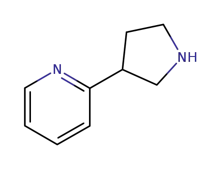 Molecular Structure of 150281-45-1 (2-PYRROLIDIN-3-YLPYRIDINE)
