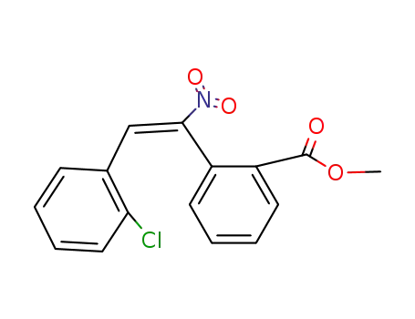 Molecular Structure of 5025-52-5 (methyl 2-[(E)-2-(2-chlorophenyl)-1-nitroethenyl]benzoate)