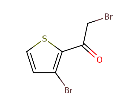 Molecular Structure of 81216-95-7 (2-BROMO-1-(3-BROMO-2-THIENYL)-1-ETHANONE)