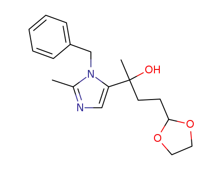 2-(3-benzyl-2-methyl-3<i>H</i>-imidazol-4-yl)-4-[1,3]dioxolan-2-yl-butan-2-ol