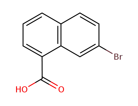 Molecular Structure of 51934-39-5 (7-bromonaphthalene-1-carboxylic acid)