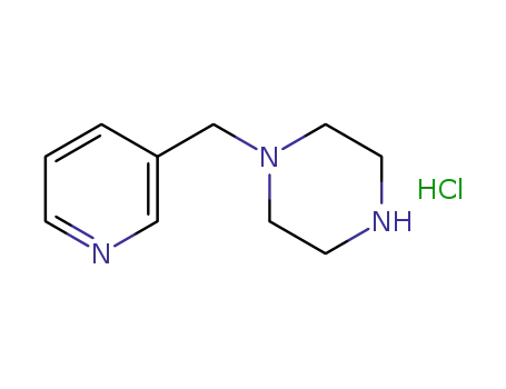 Molecular Structure of 333992-77-1 (1-(Pyridin-3-ylmethyl)piperazine trihydrochloride)