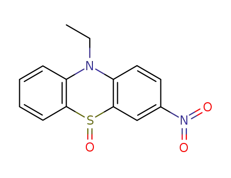 Molecular Structure of 5397-25-1 (10-ethyl-3-nitro-10H-phenothiazine 5-oxide)