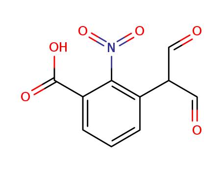 Benzoicacid, 3-(1-formyl-2-oxoethyl)-2-nitro-