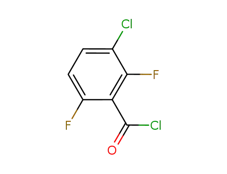 Molecular Structure of 261762-43-0 (3-CHLORO-2,6-DIFLUOROBENZOYL CHLORIDE)