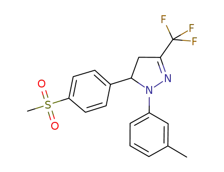 4,5-dihydro-1-(3-methylphenyl)-5-(4-methylsulphonylphenyl)-3-trifluoromethyl-1H-pyrazole