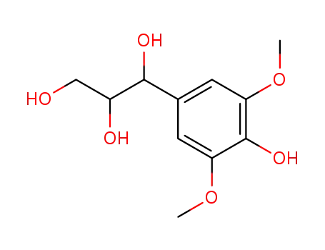 Molecular Structure of 121748-11-6 (threo-1-C-Syringylglycerol)