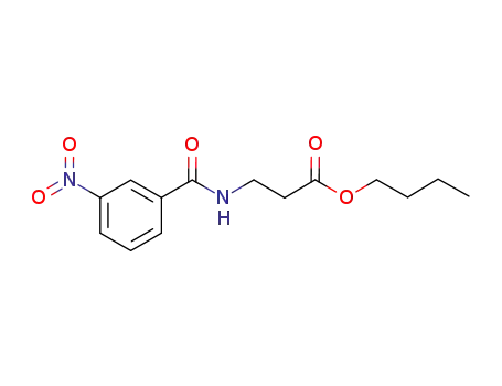 Molecular Structure of 1122008-46-1 (butyl 3-(3-nitrobenzamido)propanoate)