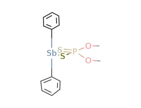 Molecular Structure of 126443-49-0 (4-Oxa-2-thia-3-phospha-1-stibapentane, 3-methoxy-1,1-diphenyl-,
3-sulfide)