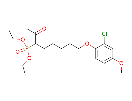 73514-99-5,diethyl [1-acetyl-6-(2-chloro-4-methoxyphenoxy)hexyl]phosphonate,