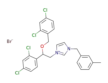 1-[2,4-Dichloro-β-(2,4-dichlorobenzyloxy)phenethyl]-3-(m-methylbenzyl)imidazolium bromide
