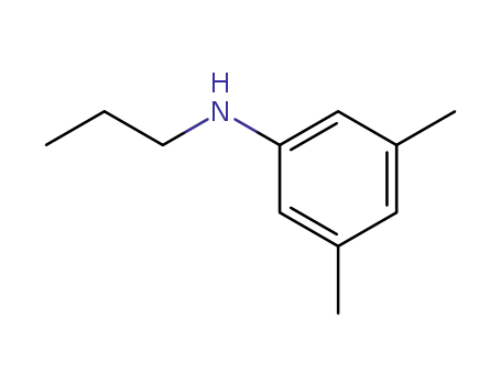 Molecular Structure of 13342-24-0 (3,5-Dimethyl-N-propylaniline)