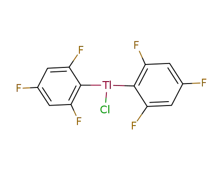 Molecular Structure of 74625-70-0 (thallium(III)<sup>(24)</sup>Cl(6-C<sub>6</sub>F<sub>3</sub>H<sub>2</sub>)2)