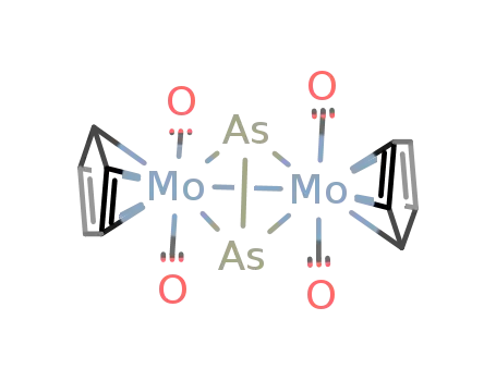 Molecular Structure of 83025-09-6 (tetracarbonylbis(η5-cyclopentadienyl)-μ4-diarsenic-dimolybdenum (Mo-Mo))