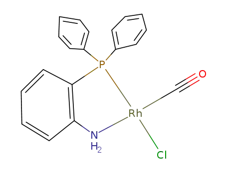 Molecular Structure of 117319-08-1 (P-trans-Cl{Rh(o-diphenylphosphinophenylamine)(CO)Cl})