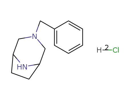 Molecular Structure of 93428-54-7 (3-(Phenylmethyl)-3,8-diazabicyclo[3.2.1]octanedihydrochloride)