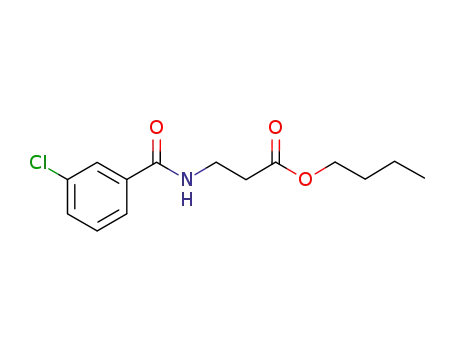Molecular Structure of 1122008-51-8 (butyl 3-(3-chlorobenzamido)propanoate)