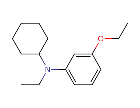 Molecular Structure of 87668-80-2 (Benzenamine, N-cyclohexyl-3-ethoxy-N-ethyl-)