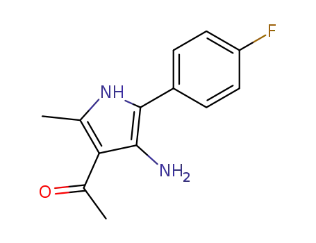 Molecular Structure of 56463-65-1 (1-[4-Amino-5-(4-fluorophenyl)-2-methyl-1H-pyrrol-3-yl]ethanone)