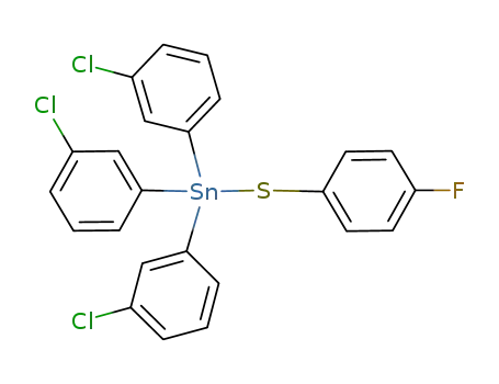 (3-Cl-C<sub>6</sub>H<sub>4</sub>)3Sn(SC<sub>6</sub>H<sub>4</sub>-4-F)