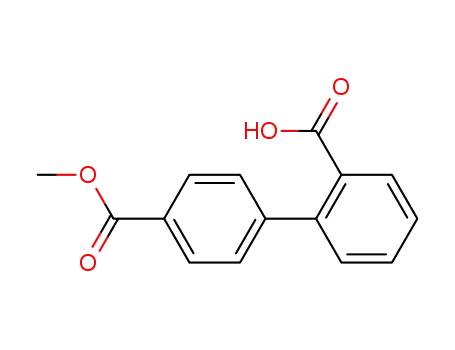 Molecular Structure of 408366-35-8 (Methyl 4-(2-carboxyphenyl)benzoate)
