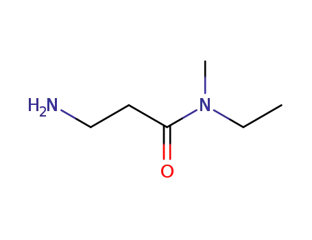 Molecular Structure of 439933-70-7 (Propanamide, 3-amino-N-ethyl-N-methyl- (9CI))