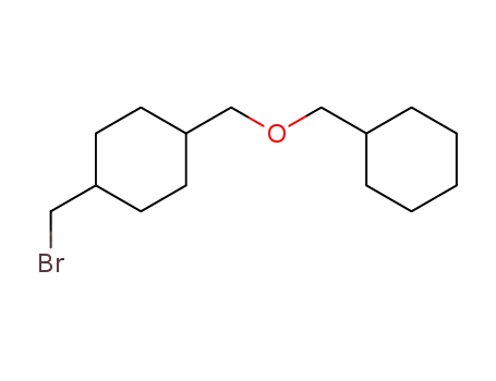Molecular Structure of 141604-64-0 (Cyclohexane, 1-(bromomethyl)-4-[(cyclohexylmethoxy)methyl]-)