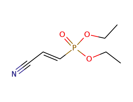 Molecular Structure of 39492-25-6 (Phosphonic acid, [(1E)-2-cyanoethenyl]-, diethyl ester)