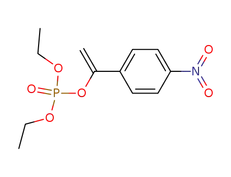 Molecular Structure of 34804-85-8 (Phosphoric acid, diethyl 1-(4-nitrophenyl)ethenyl ester)