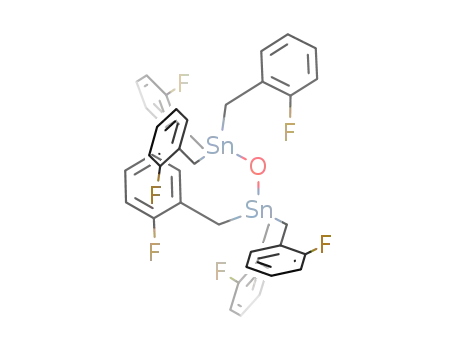 Molecular Structure of 338-25-0 (Distannoxane, hexakis[(2-fluorophenyl)methyl]-)