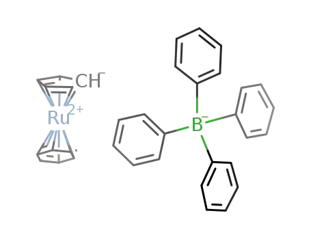 Molecular Structure of 72804-54-7 ((η(6)-benzene)(η(5)-2,4-cyclopentadien-1-yl)ruthenium tetraphenylborate)