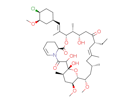 Molecular Structure of 686773-59-1 (C<sub>43</sub>H<sub>68</sub>ClNO<sub>11</sub>)