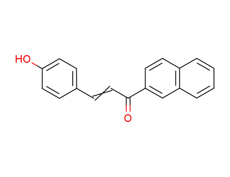 Molecular Structure of 57221-63-3 (2-[3-(4-HYDROXYPHENYL)ACRYLOYL]NAPHTHALENE)