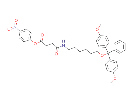 4-Nitrophenyl 3-[6-(4,4'-dimethoxytrityloxy)-hexylcarbamoyl]propanoate